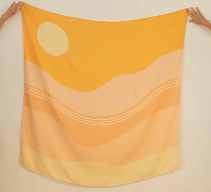 Golden Waves Baby Swaddle