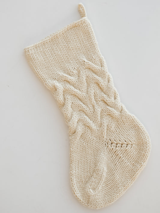 PREORDER Christmas Stocking 240901 White